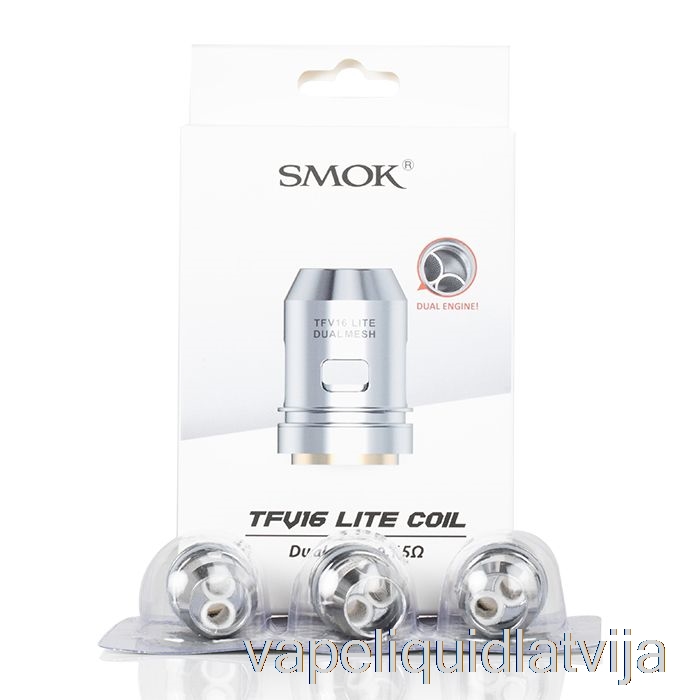 Smok Tfv16 Lite Rezerves Spoles 0,15ohm Dual Mesh Spoles Vape šķidrums
